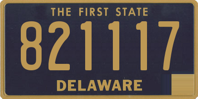 DE license plate 821117