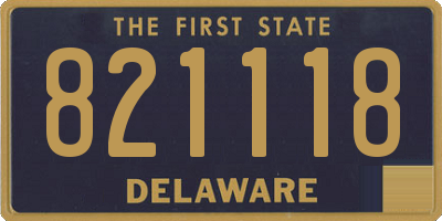 DE license plate 821118