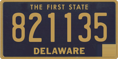 DE license plate 821135