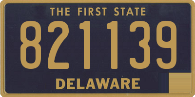 DE license plate 821139