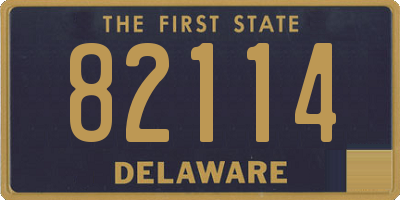 DE license plate 82114