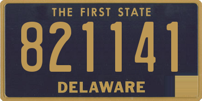 DE license plate 821141