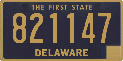 DE license plate 821147