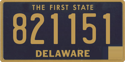 DE license plate 821151