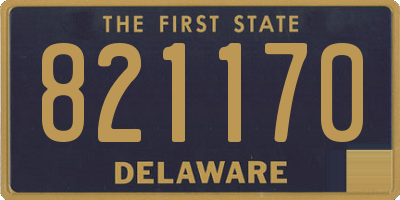 DE license plate 821170