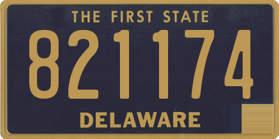 DE license plate 821174