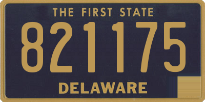 DE license plate 821175