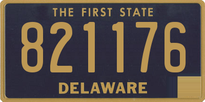 DE license plate 821176