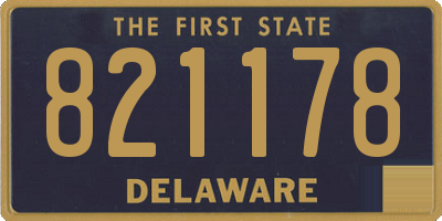 DE license plate 821178