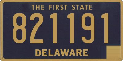 DE license plate 821191