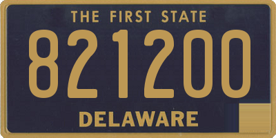 DE license plate 821200