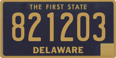 DE license plate 821203