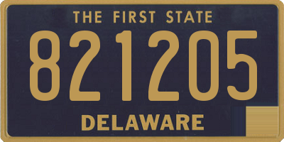 DE license plate 821205