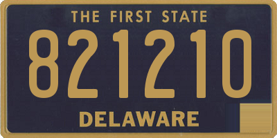 DE license plate 821210