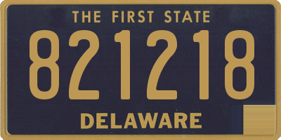 DE license plate 821218