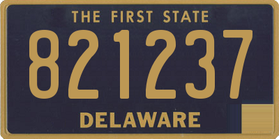 DE license plate 821237