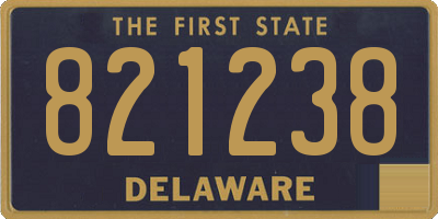 DE license plate 821238