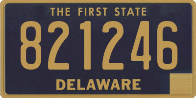 DE license plate 821246