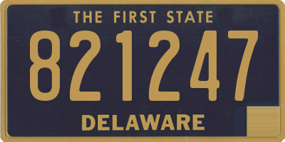DE license plate 821247