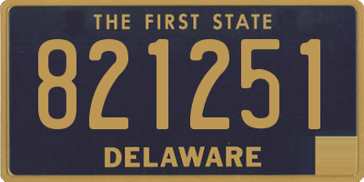 DE license plate 821251