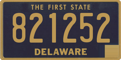 DE license plate 821252