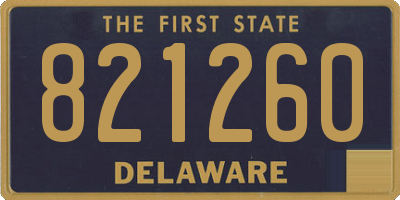 DE license plate 821260