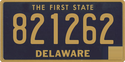 DE license plate 821262