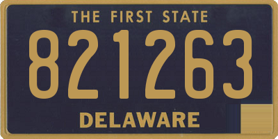 DE license plate 821263