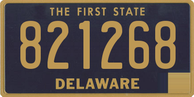 DE license plate 821268