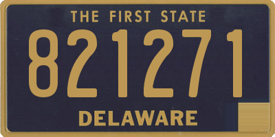 DE license plate 821271