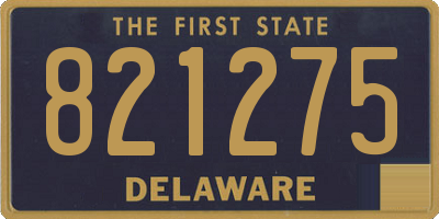 DE license plate 821275