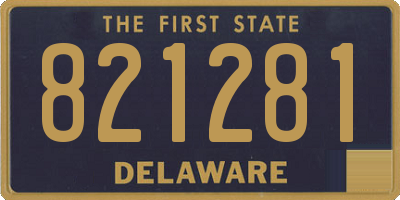 DE license plate 821281