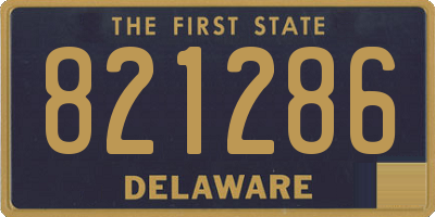 DE license plate 821286