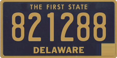 DE license plate 821288