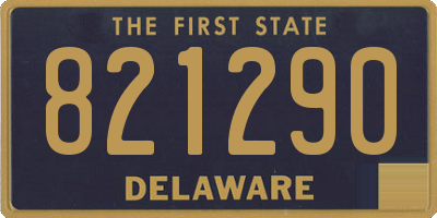 DE license plate 821290