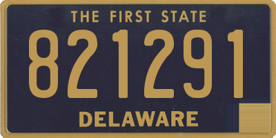 DE license plate 821291