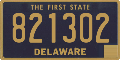 DE license plate 821302