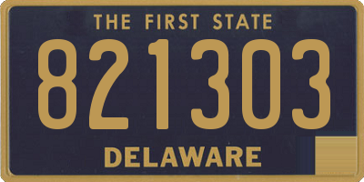 DE license plate 821303