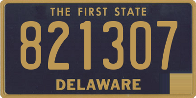 DE license plate 821307