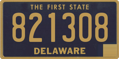 DE license plate 821308