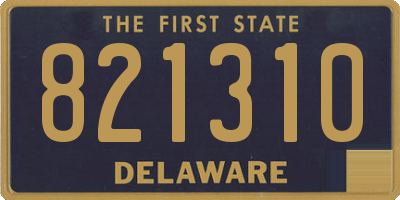 DE license plate 821310