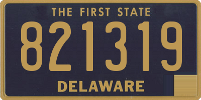 DE license plate 821319
