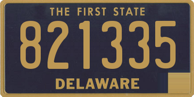 DE license plate 821335