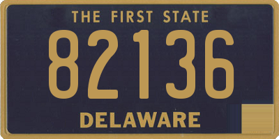 DE license plate 82136