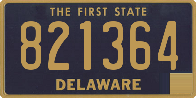DE license plate 821364