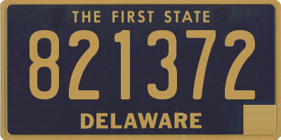 DE license plate 821372