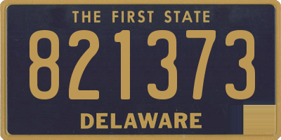 DE license plate 821373