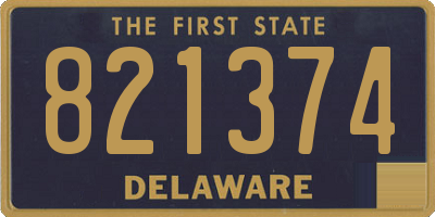 DE license plate 821374