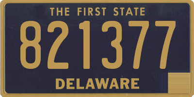 DE license plate 821377