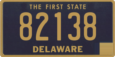 DE license plate 82138